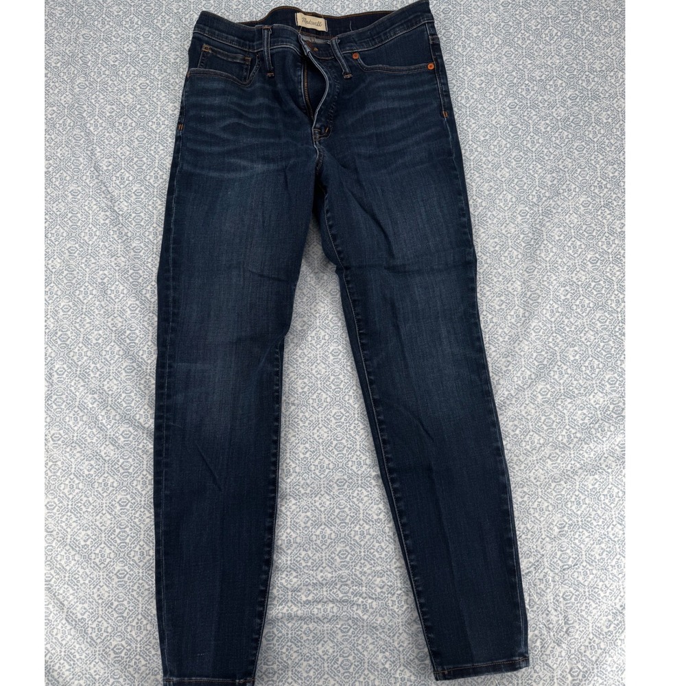 Madewell 9 High-Rise Skinny Jeans Dark Indigo Blue F8990 Size 31